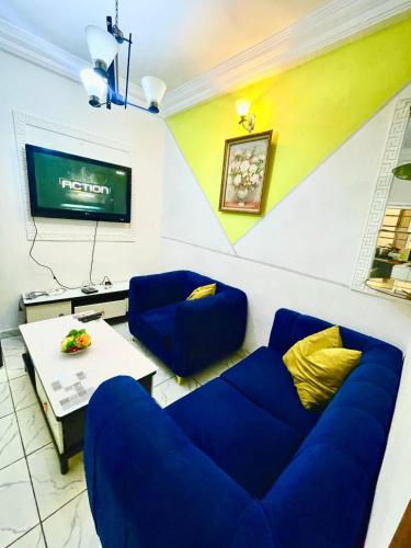 Studio B2 Fustel City Bonamoussadi Santa Lucia,Wifi, Chaines TV, gardien