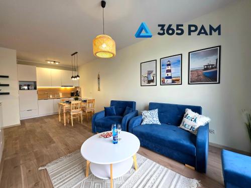 365PAM - Nadmorski Błękit Apartament 6-os Z WIDOKIEM NA MORZE