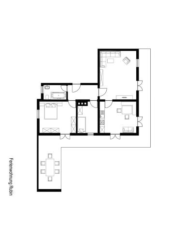 Pelan lantai bagi Gästehaus Haller