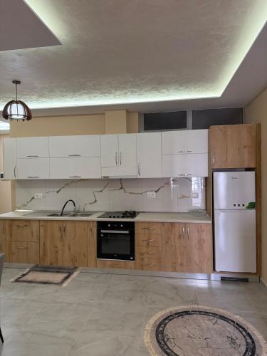 Кухня или мини-кухня в Ajan Alushani Apartment

