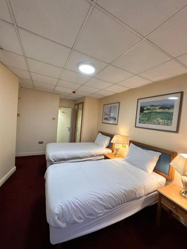 Ένα ή περισσότερα κρεβάτια σε δωμάτιο στο Throstles Nest Hotel