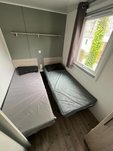 Postel nebo postele na pokoji v ubytování Ma Parenthèse Ardéchoise