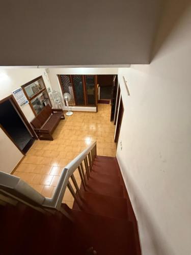 an overhead view of a staircase in a house at RJ residency in Kozhikode