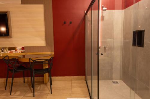 Un baño de Luna's Motel