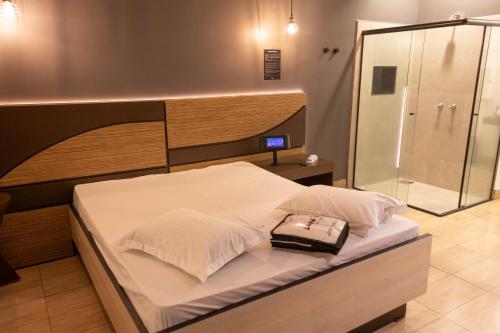 Cama o camas de una habitación en Luna's Motel
