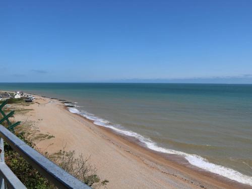 a view of a beach with the ocean at Chalet 58 - The Beach House in Deal