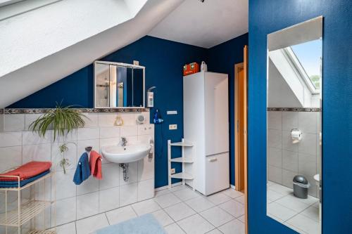 Ένα μπάνιο στο Ferienwohnung Ottow
