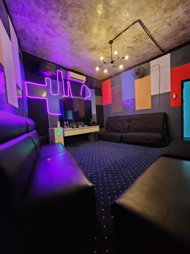 Χώρος καθιστικού στο Klebang 9 Villa MuslimOnly