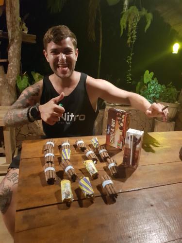 Jídlo v hostelu nebo okolí
