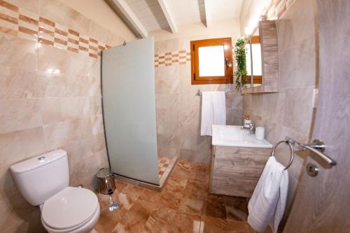 パレオカストリッツアにあるKineri Houseのトイレと洗面台のあるバスルーム