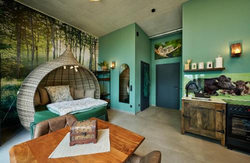 Posezení v ubytování Ferienwohnungen und Zimmer Hof Holtmann