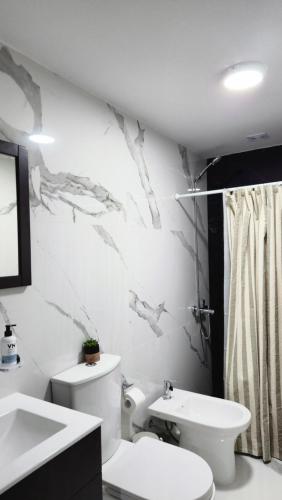 Koupelna v ubytování Caleta Design Departamento frente al mar