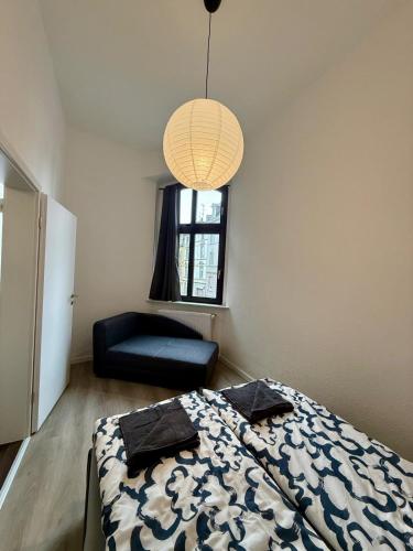 Ένα ή περισσότερα κρεβάτια σε δωμάτιο στο Wu Flats