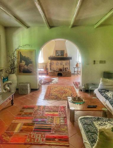 Χώρος καθιστικού στο A Casa di Maica