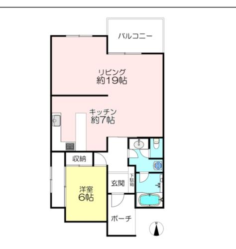 a floor plan of a house at condominium SAKURA B5 in Hakone