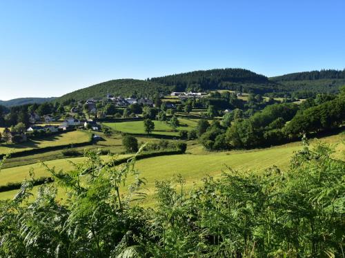 a view of the valley from the hill at Holiday Home in St Honoré with Scenic Views in Saint-Honoré-les-Bains