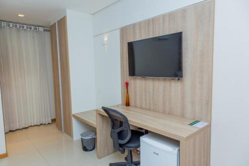 Hotel do Sertãoにあるテレビまたはエンターテインメントセンター