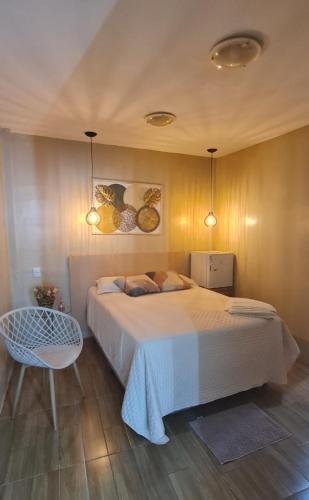 Ένα ή περισσότερα κρεβάτια σε δωμάτιο στο Hotel Boutique Cidade Velha