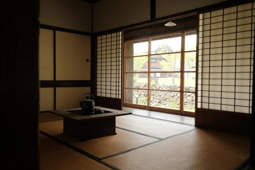 Japan's oldest remaining company housingにあるシーティングエリア