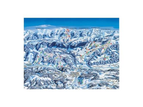 a picture of a snow covered mountain range at Nice apartment in Steibis in Steibis