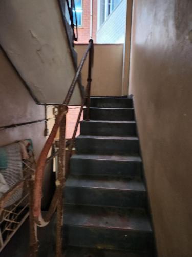 a flight of stairs in a building at Beach Hurst in Durban