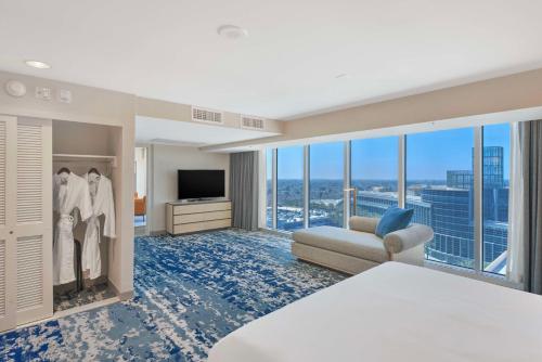 Katil atau katil-katil dalam bilik di Hilton Anaheim