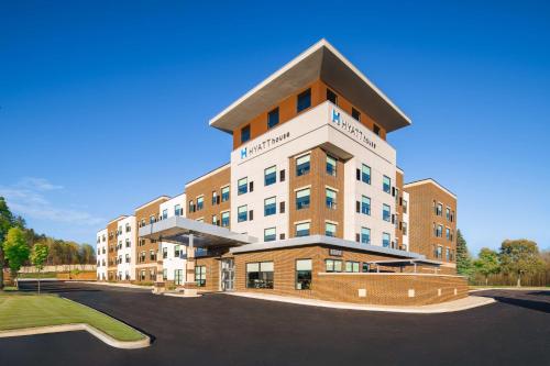 a rendering of the front of a building at Hyatt House Auburn Hills/Detroit in Lake Orion