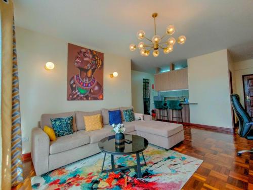 Χώρος καθιστικού στο Elite 2 bedroom westlands