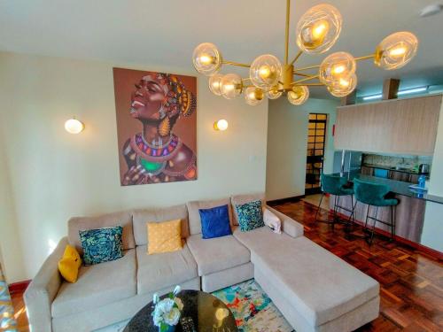 Χώρος καθιστικού στο Elite 2 bedroom westlands