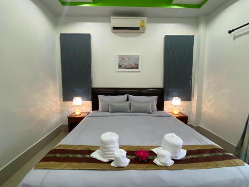 Katil atau katil-katil dalam bilik di Khaolak Beachhouse Keroro