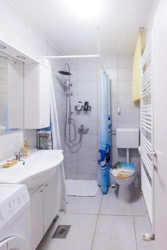 Koupelna v ubytování Apartman Bubi
