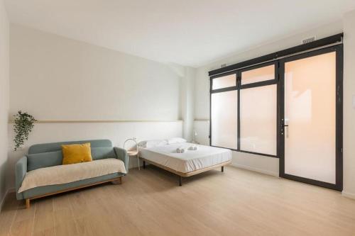 Ένα ή περισσότερα κρεβάτια σε δωμάτιο στο Cozy & Stylish APT,Santa Bárbara Castle,Wifi,AC