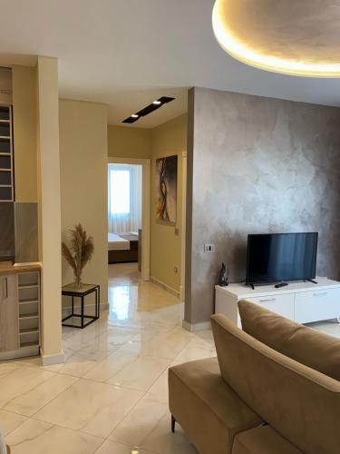 Posezení v ubytování Nova Apartaments Qerret