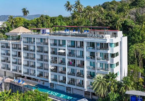 an aerial view of the sarasota hotel at Sea & Sky Karon Beach by PHR in Karon Beach
