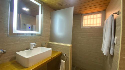 Koupelna v ubytování Hotel Don Andres
