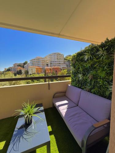 Studio de LUXE Portes de Monaco - Vue MER - Piscine - Wifi photo 62