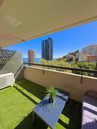 Studio de LUXE Portes de Monaco - Vue MER - Piscine - Wifi photo 69