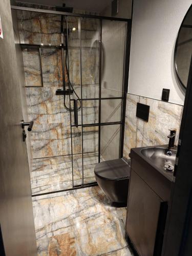 Ένα μπάνιο στο Antracyt Apartament