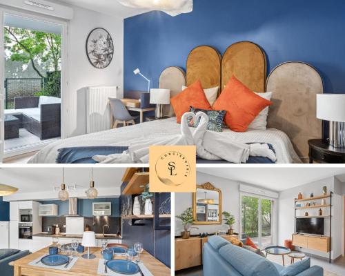 Retro-chic elegance with terrace near tramway