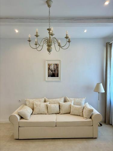 Posezení v ubytování Vila Bílý Jelen apartments Ralsko