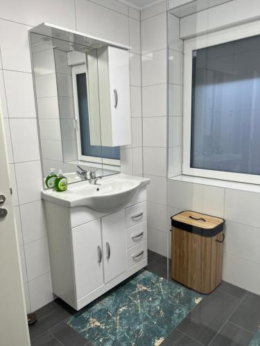 Koupelna v ubytování Arbeiter Monteur Wohnung