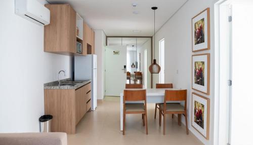 Η κουζίνα ή μικρή κουζίνα στο Ecoresort Capivari