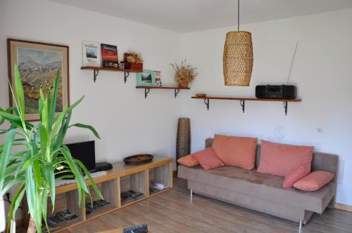 Ruang duduk di Apartment Mlinarjeva domačija