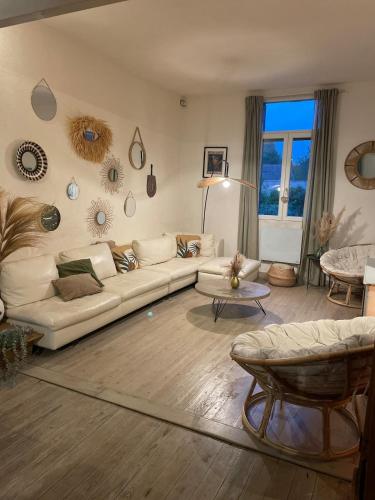 Posezení v ubytování Maison chaleureuse Bassin d Arcachon