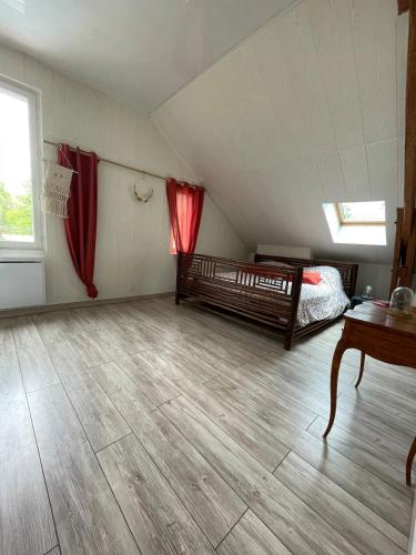 Postel nebo postele na pokoji v ubytování Maison chaleureuse Bassin d Arcachon