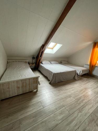 Postel nebo postele na pokoji v ubytování Maison chaleureuse Bassin d Arcachon