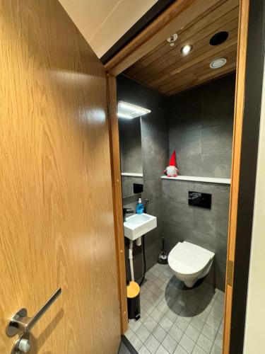 Ένα μπάνιο στο Luxury apartment with private jacuzzi in Levi!