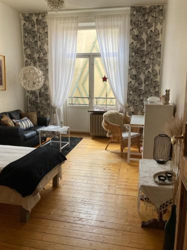 Posezení v ubytování Rum mitt i centrala Helsingborg