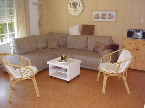 Χώρος καθιστικού στο Ferienwohnung in Nessmersiel 20-130