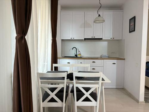 Kuchyň nebo kuchyňský kout v ubytování BelleView Residence Brasov